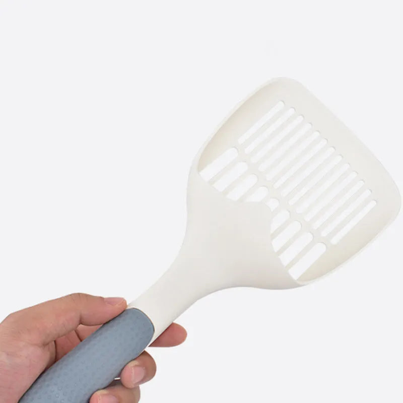 Large plastic cat litter shovel tool for cleaning pet litter trays