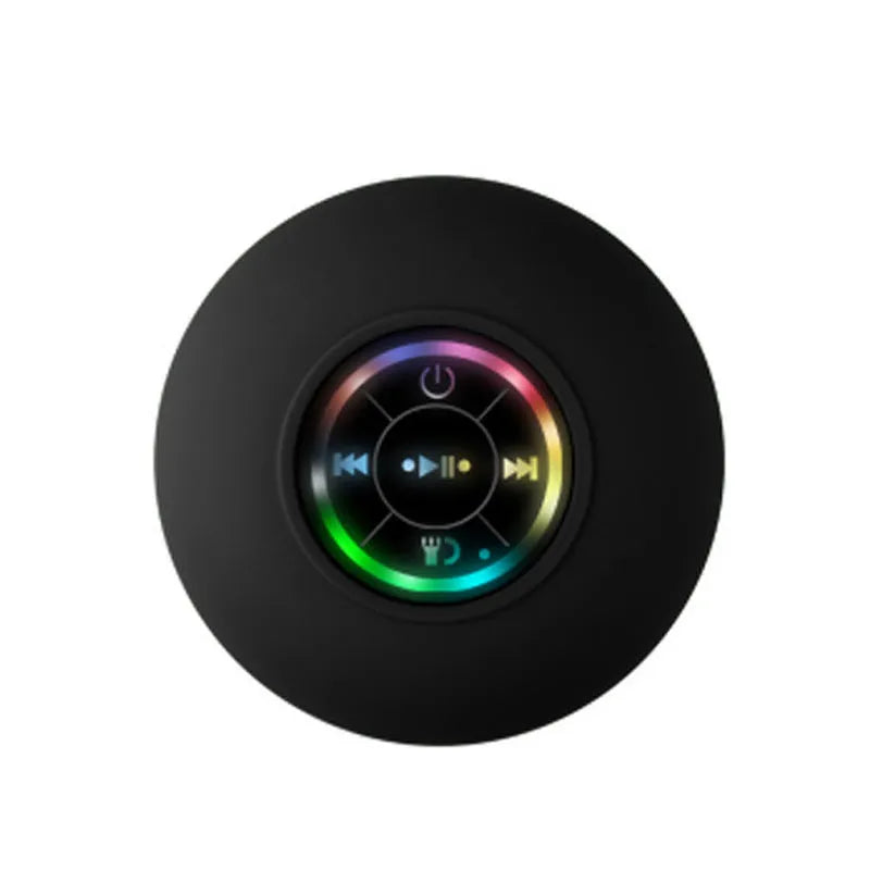 BTS07 large suction cup waterproof Bluetooth speaker with LED light in six colour options.