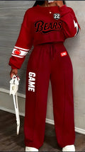 Women's casual two-piece suit set, loose slim fit, solid colour, available in five colours Style1-5, sizes S to 3XL