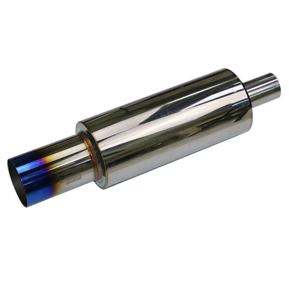 Stainless steel straight row exhaust pipe 500mm for general vehicle modification with HKS and size options
