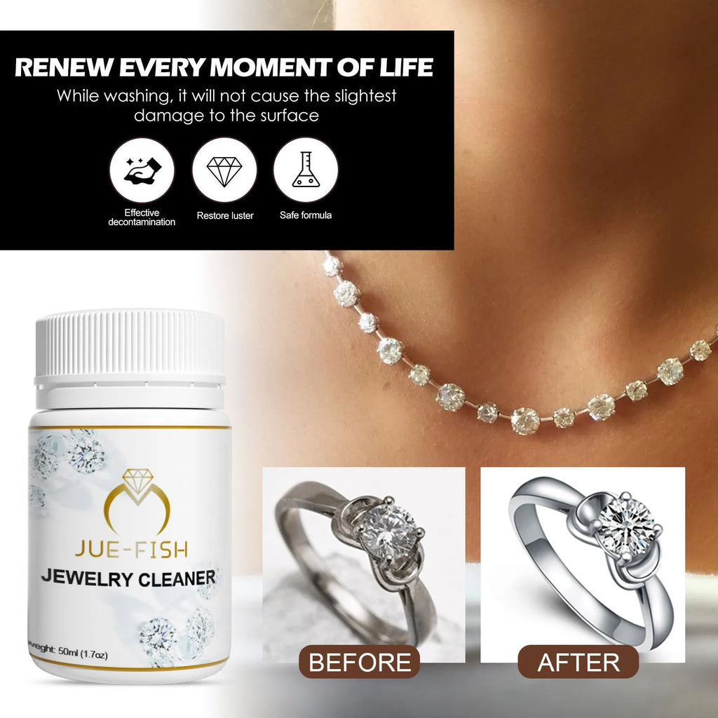50ml bottle of jewellery cleaner for metal and diamond rust and ash removal