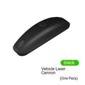 Black and white vehicle-mounted laser units with remote controls for external vehicle lighting