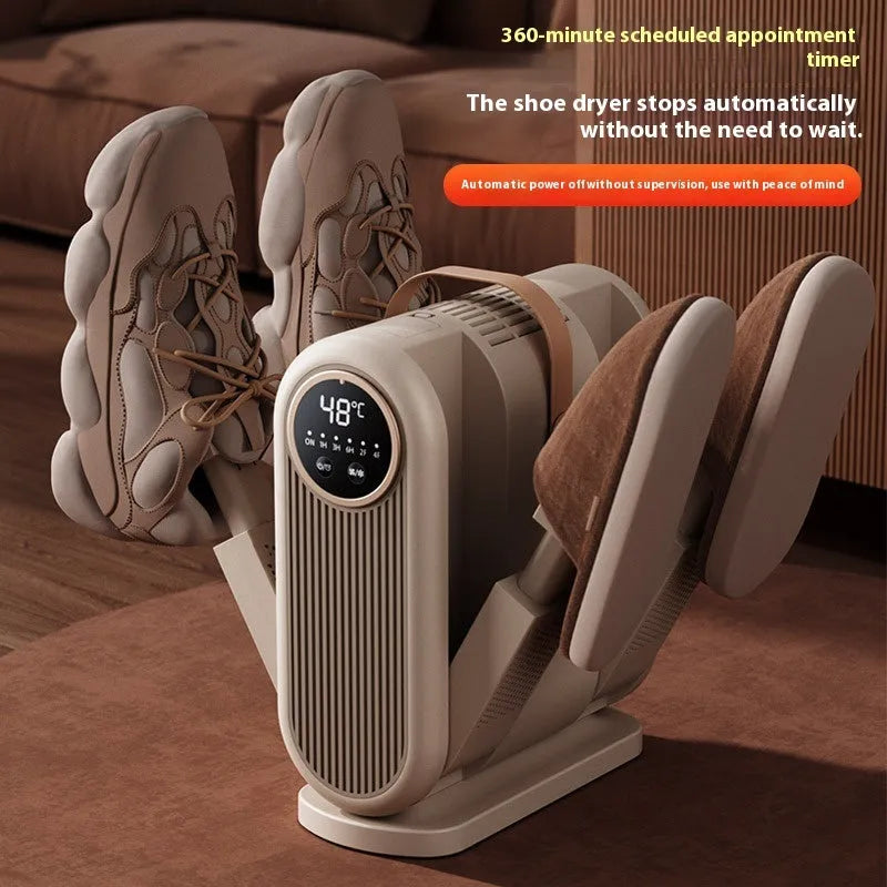 Portable foldable timing quick-drying shoe dryer with 180W power for home and travel use