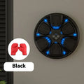 Black leather intelligent music boxing machine wall target with attached gloves for home training