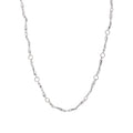 Thorn clavicle chain cold style necklace with titanium steel geometric pendant on 42cm alloy chain, electroplated finish