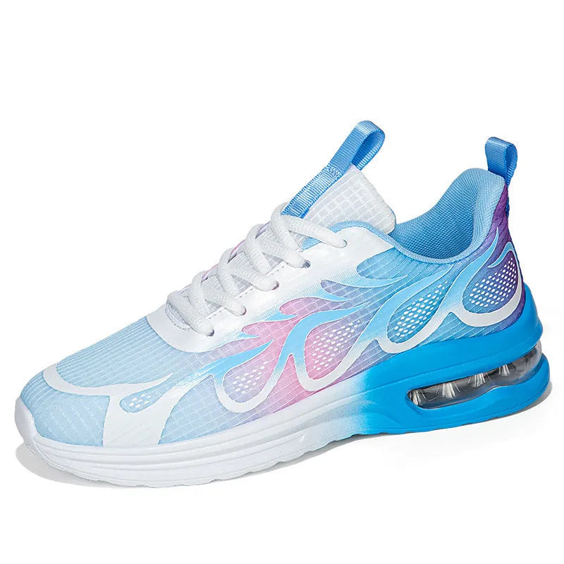 Women's mesh casual sneakers in pink colour with PU sole