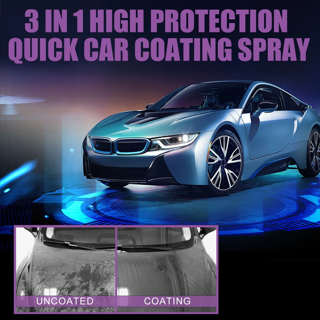 3 in 1 high protection fast car paint spray automatic coating agent in 30ml and 100ml PE bottles