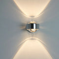 Modern small wall lamp in chrome finish for bedside or hallway 220V