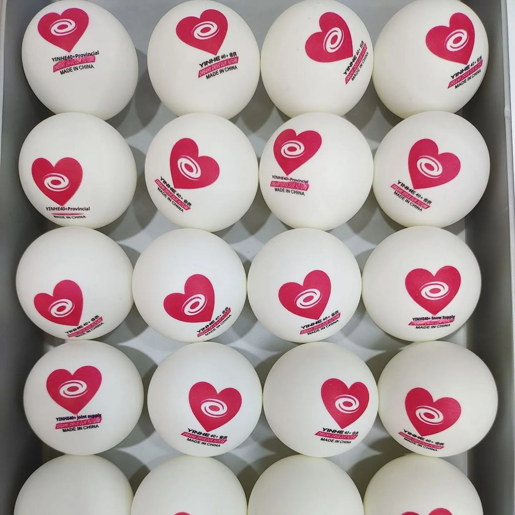 Galaxy Red Heart Province table tennis training balls 100 pack red ABS material