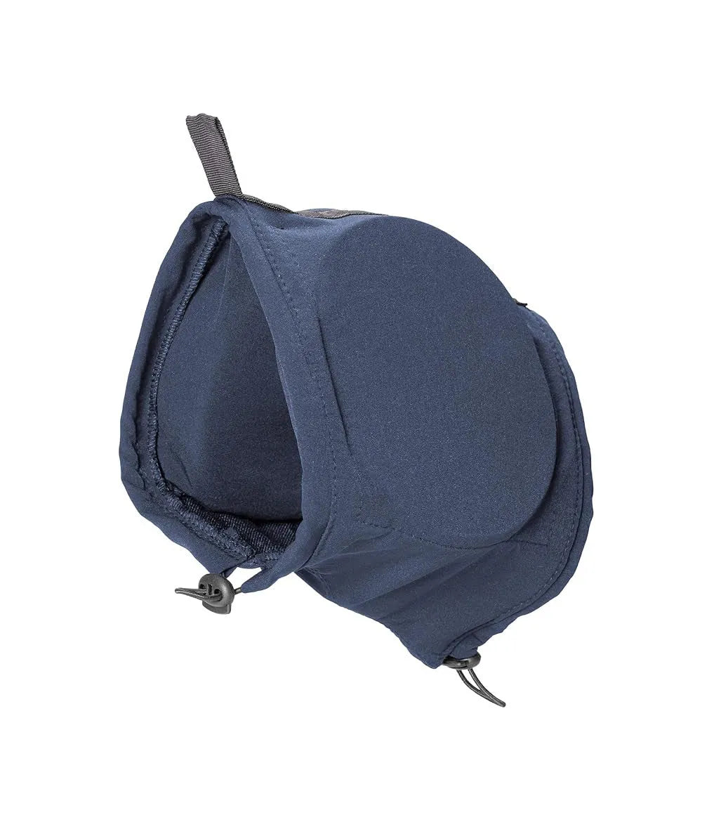 Black dog earmuffs for hearing protection from thunder fireworks, nylon material
