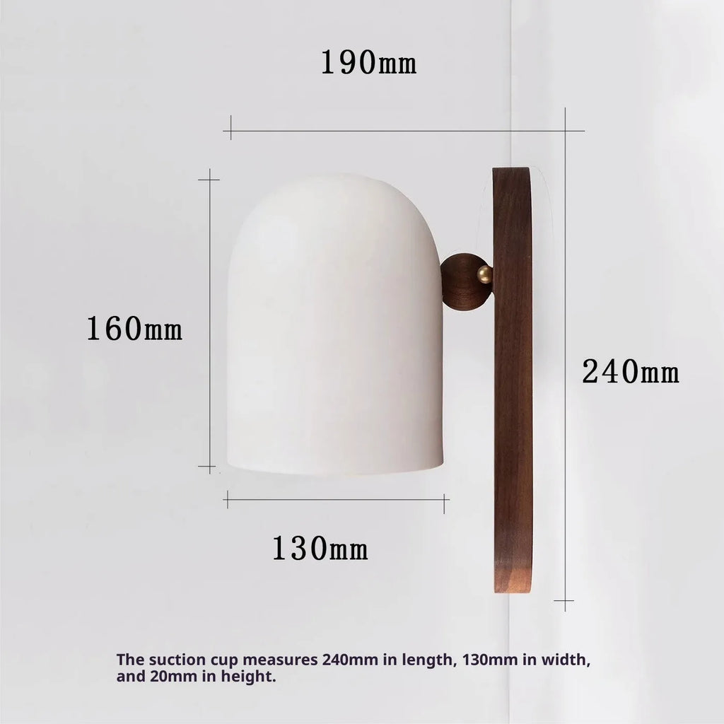 Japanese Zen LED wall light or chandelier in black or white with 350 or 360 degree rotatable wall lamp option