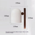 Japanese Zen LED wall light or chandelier in black or white with 350 or 360 degree rotatable wall lamp option