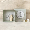 Resin guardian angel ornament with modern simplicity design, style options include Couple, A, B Dot, and Merry Christmas.