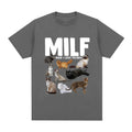 Geometric pattern cat lovers graphic t-shirt in multiple colours with short sleeve design