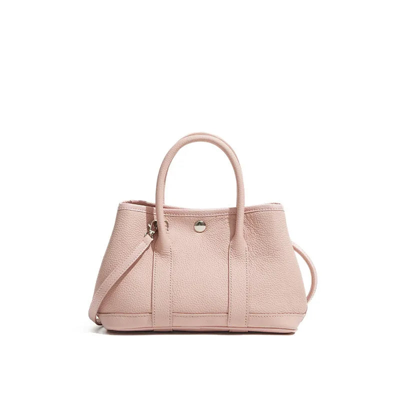 Genuine leather crossbody bag in soft first layer cowhide, horizontal square shape, available in multiple colours