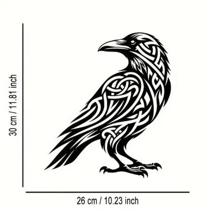 Black iron silhouette animal decoration – metal craft for garden or home (eagle shape shown)
