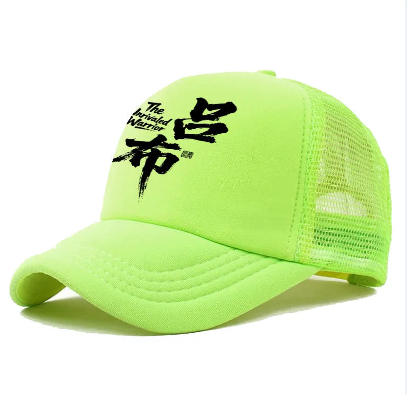 Men's white structured baseball cap with curved peak and adjustable black snapback closure on rear.