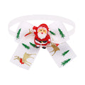Red and green British style polyester bow tie for pets and Christmas tree decoration