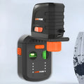 Dust collection red light laser level bracket for electric hammers, showing compact design with laser window.
