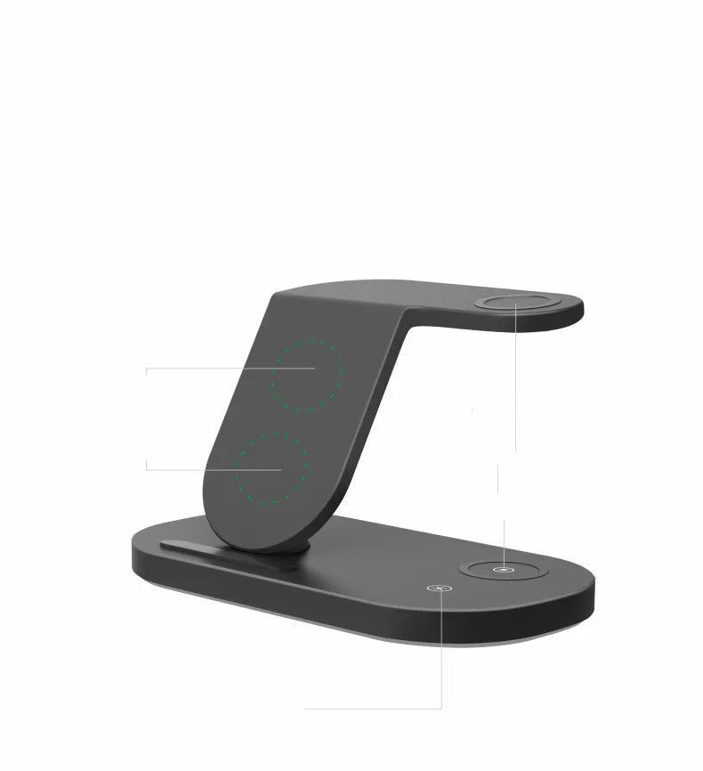 15W three-in-one wireless charging station for mobile phone and watch with Type-C interface