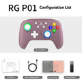 RGP01 wireless gamepad with RGB lighting, compatible with PC, Switch, Android, iOS, black colour