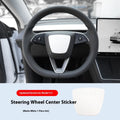 White plastic AB steering wheel protective patch for interior renewal