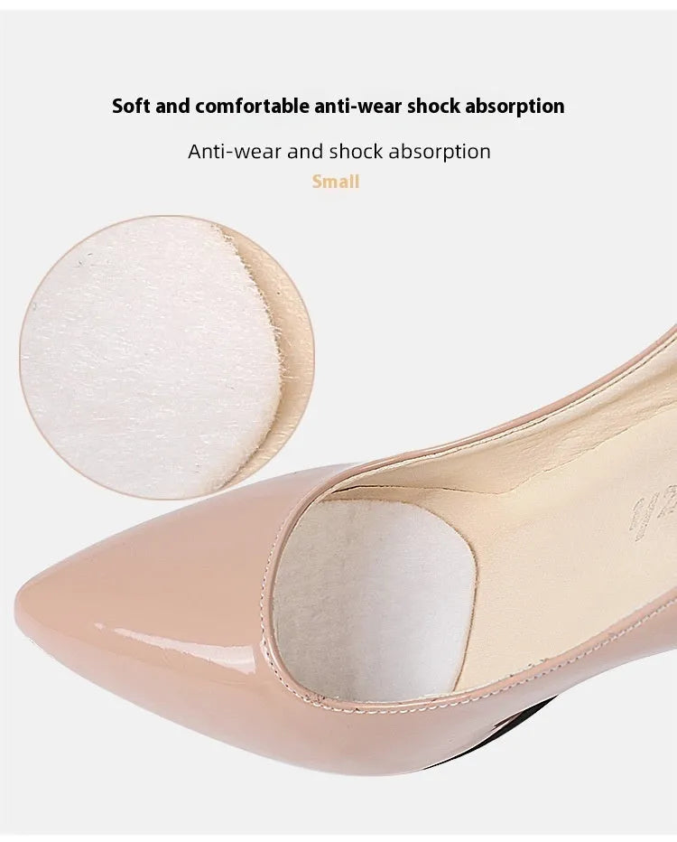 White thin felt shoe tongue stickers for front palm anti-wear protection