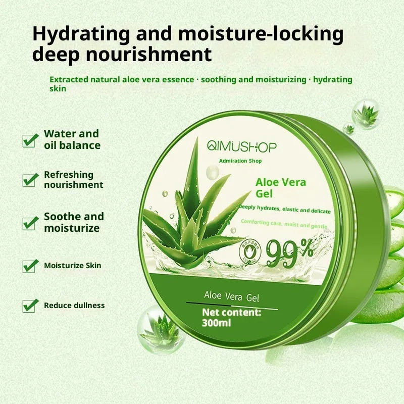 Aloe Vera Gel 99 300ml moisturising facial mask in a single pack for neutral skin care