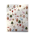 Christmas nail sticker with UV ink festive design on nail