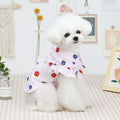Cotton thin pet shirt mushroom beige colour with vest style pull-on design for small to large dogs
