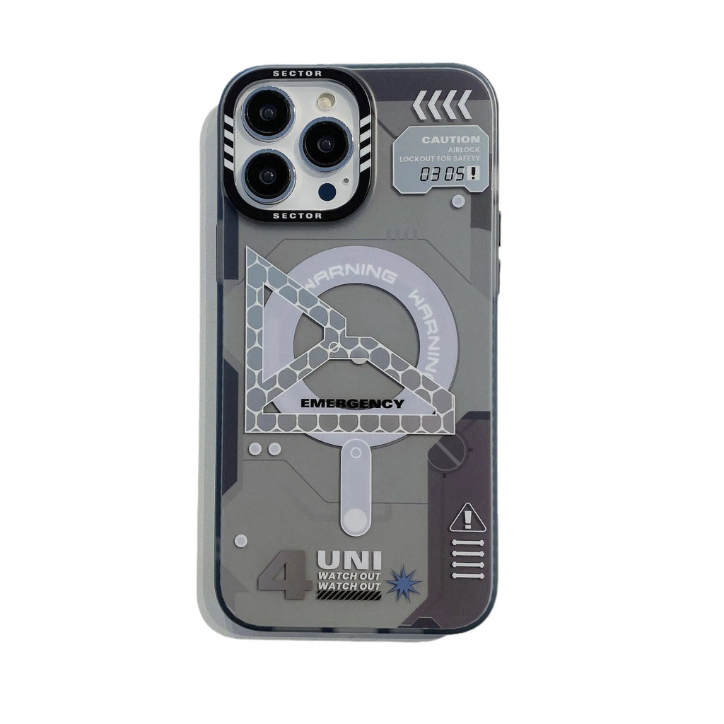 Frosted PC phone case for iPhone 15 Pro Max with unbounded magnetic suction and anti-fingerprint finish, in black colour