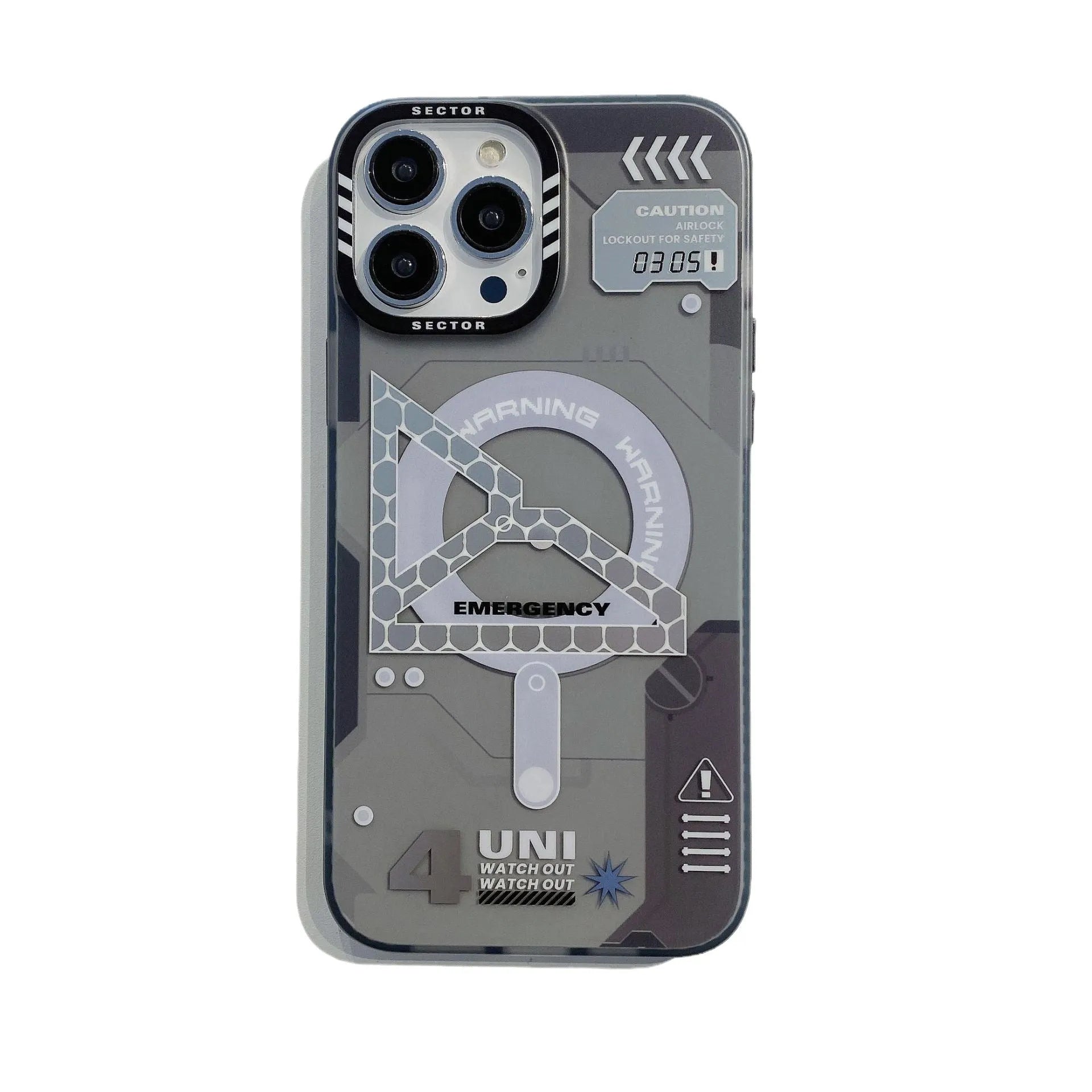 Frosted PC phone case for iPhone 15 Pro Max with unbounded magnetic suction and anti-fingerprint finish, in black colour