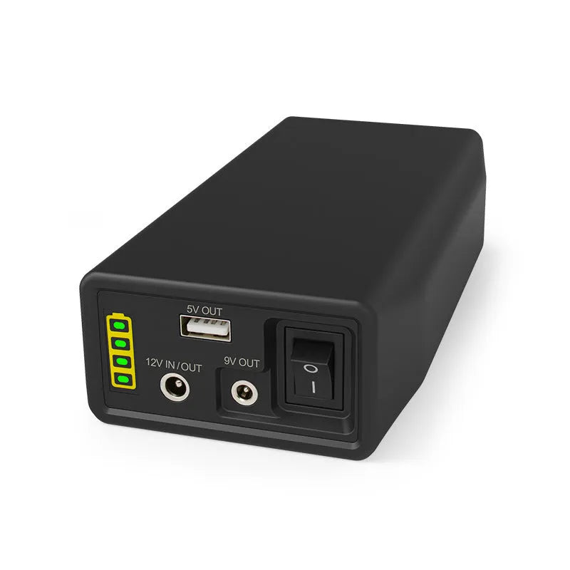 LF4100 compact black 12V lithium iron phosphate battery with charger and cables
