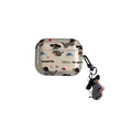Cartoon silicone protective case for Apple AirPods with sausage dog sweater pendant in embossed design