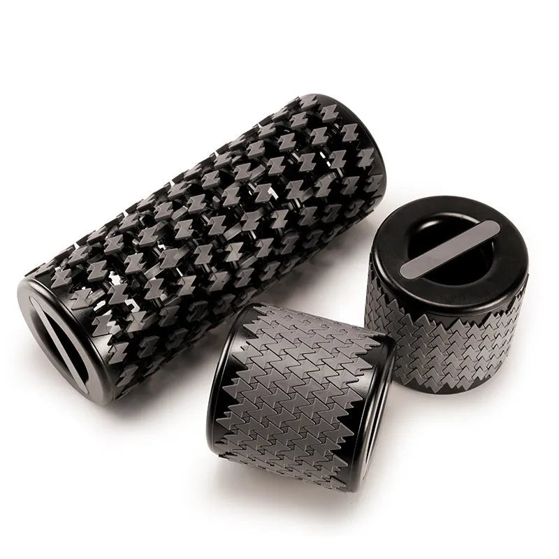 Adjustable telescopic foam roller extended for use in black colour option