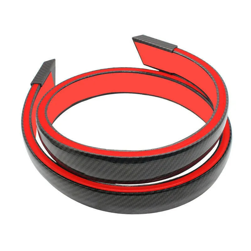 Car trunk roof wing LED brake light in ABS, 130x35x19mm, 12V 5W, carbon fibre pattern or pure black