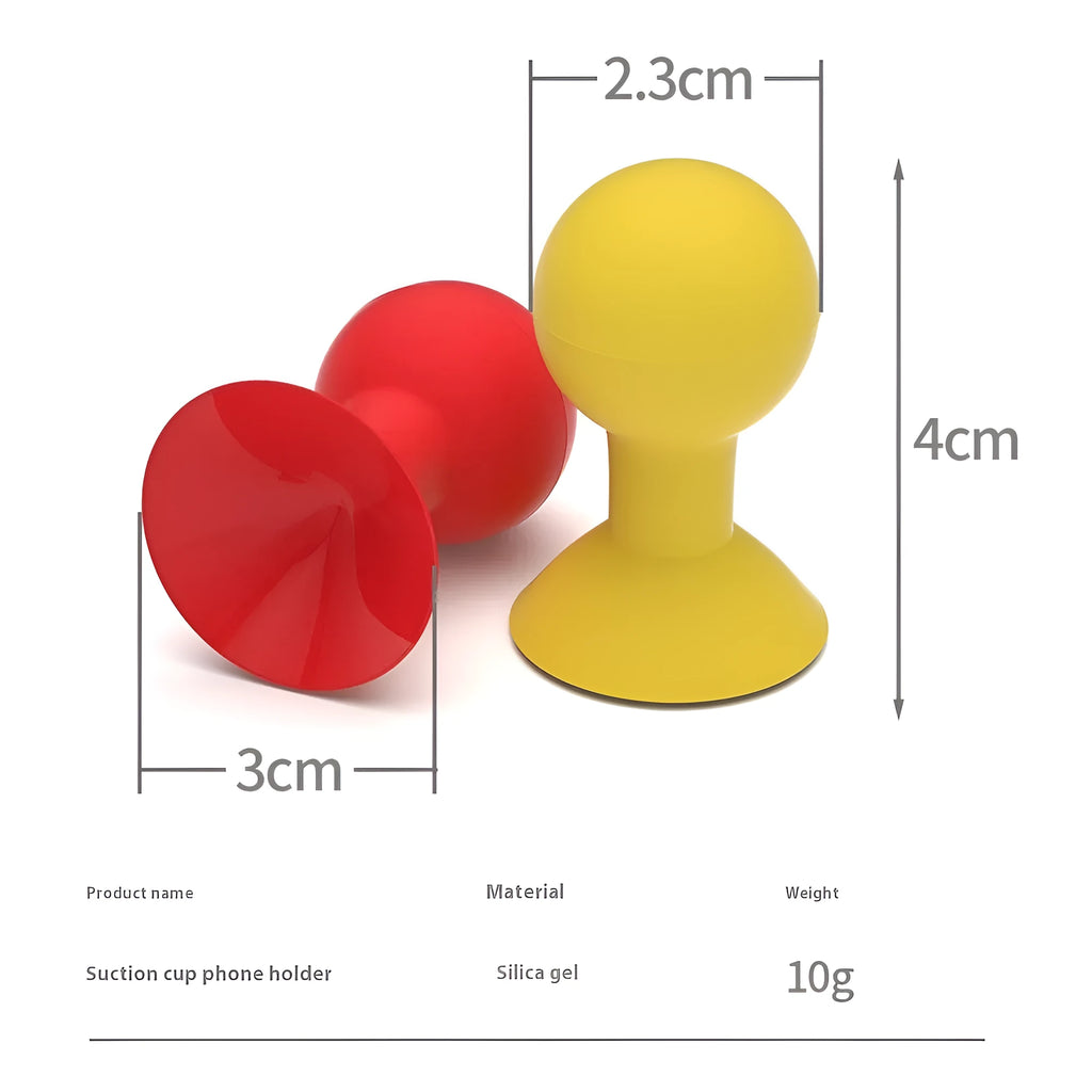 Creative solid colour silicone octopus ball mobile phone holder on desk