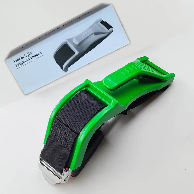 Black pregnant women's safety belt with metal buckle for anti-strangulation car travel protection