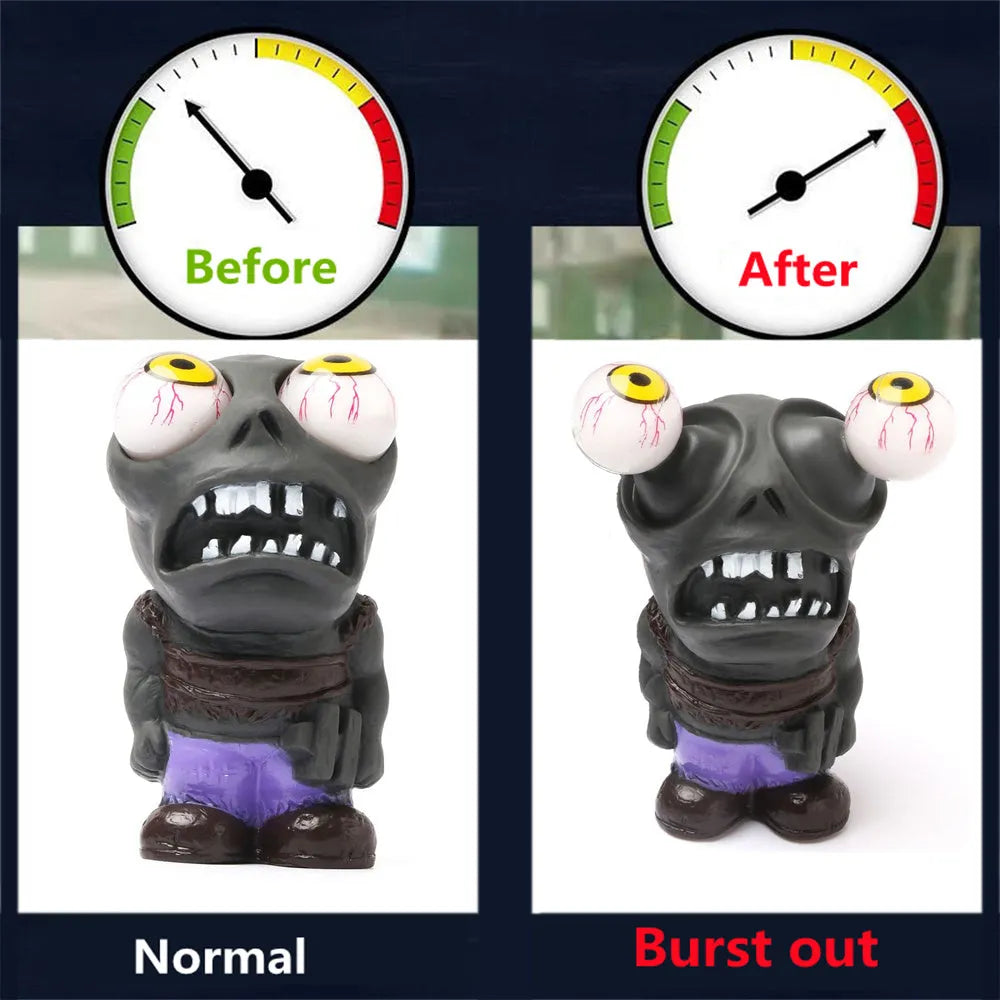 Turbo car boost eye zombie doll ornament kit with valve and copper fittings.