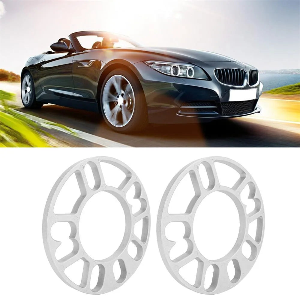 Aluminium hub centric wheel spacer gasket for car modification in 3mm 5mm 8mm 10mm thicknesses.