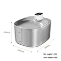 Stainless steel rechargeable automatic pet water dispenser with 4 litre capacity for cats and dogs