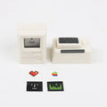 Macintosh style transparent mechanical keyboard keycap in retro, white, or black colour