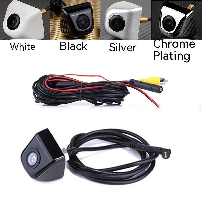 Waterproof metal car rearview camera with integrated wiring for reversing assistance