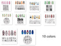 Stainless steel nail printing plate with engraved designs and blue protective film