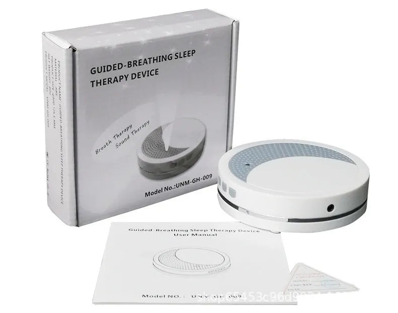 White USB-powered sleep aid instrument with timer and music functions for decompression.