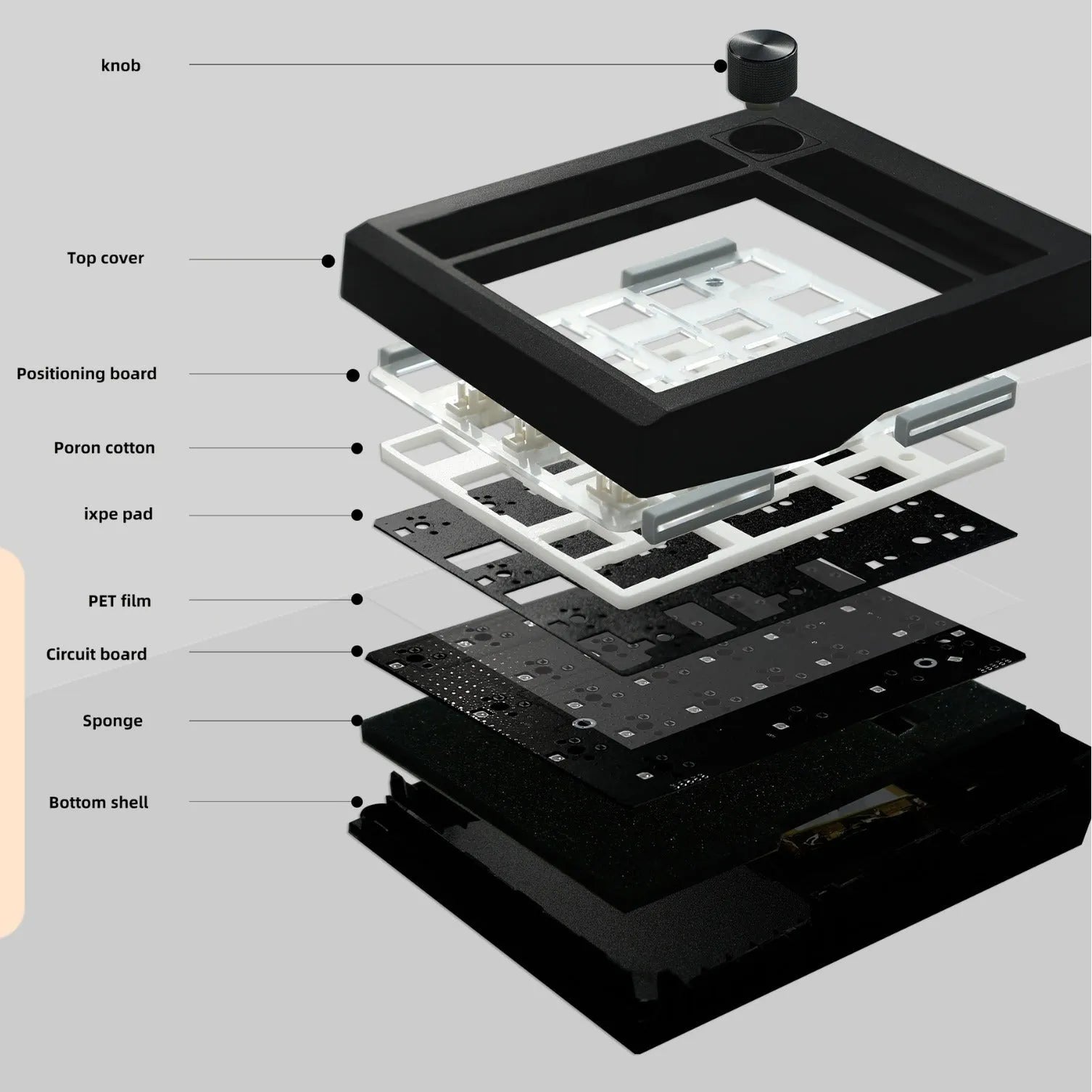 Wireless mechanical numeric keyboard with Bluetooth in black and white colour options