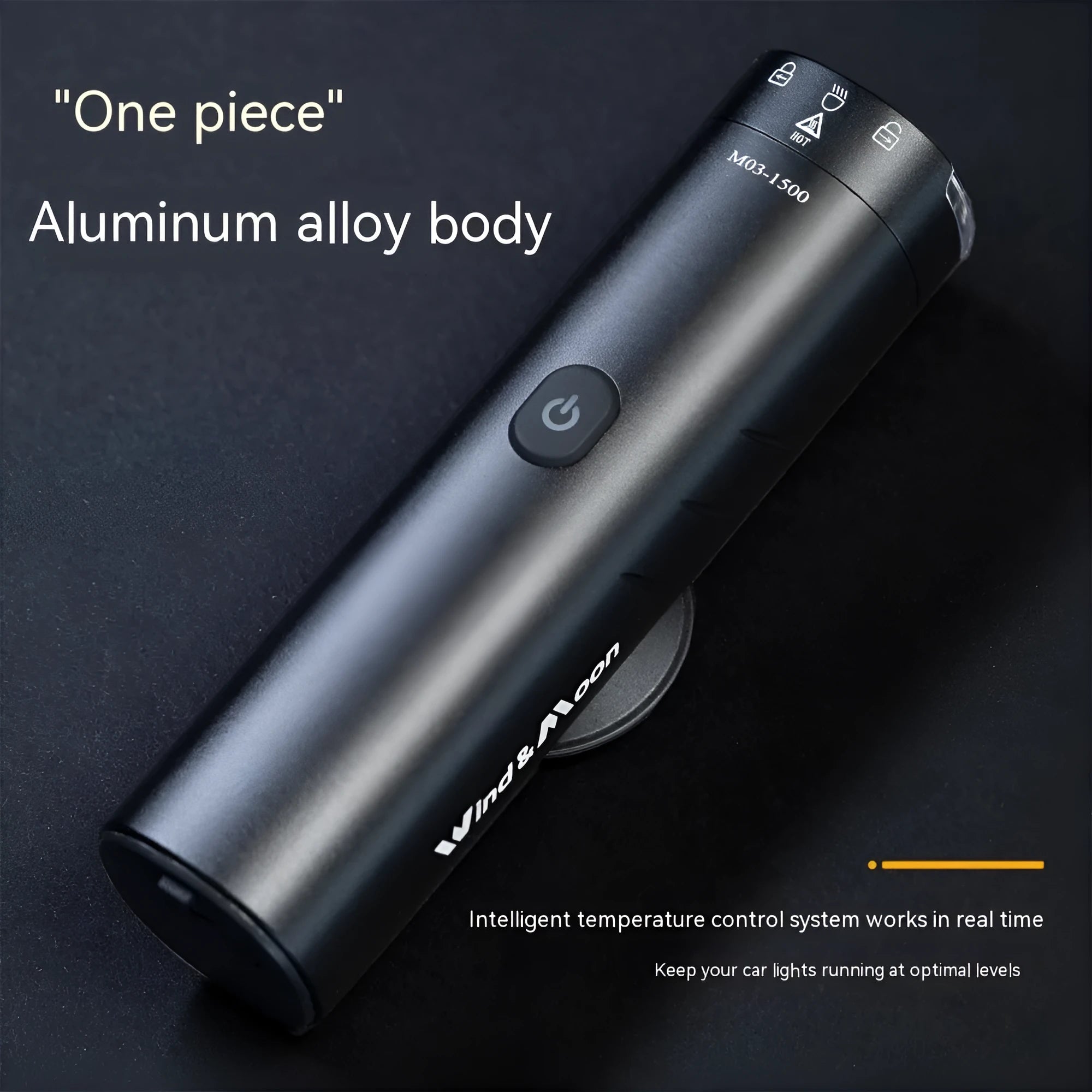 Rechargeable bicycle headlight for road and mountain bikes with 1200 or 1500 lumens output for night cycling