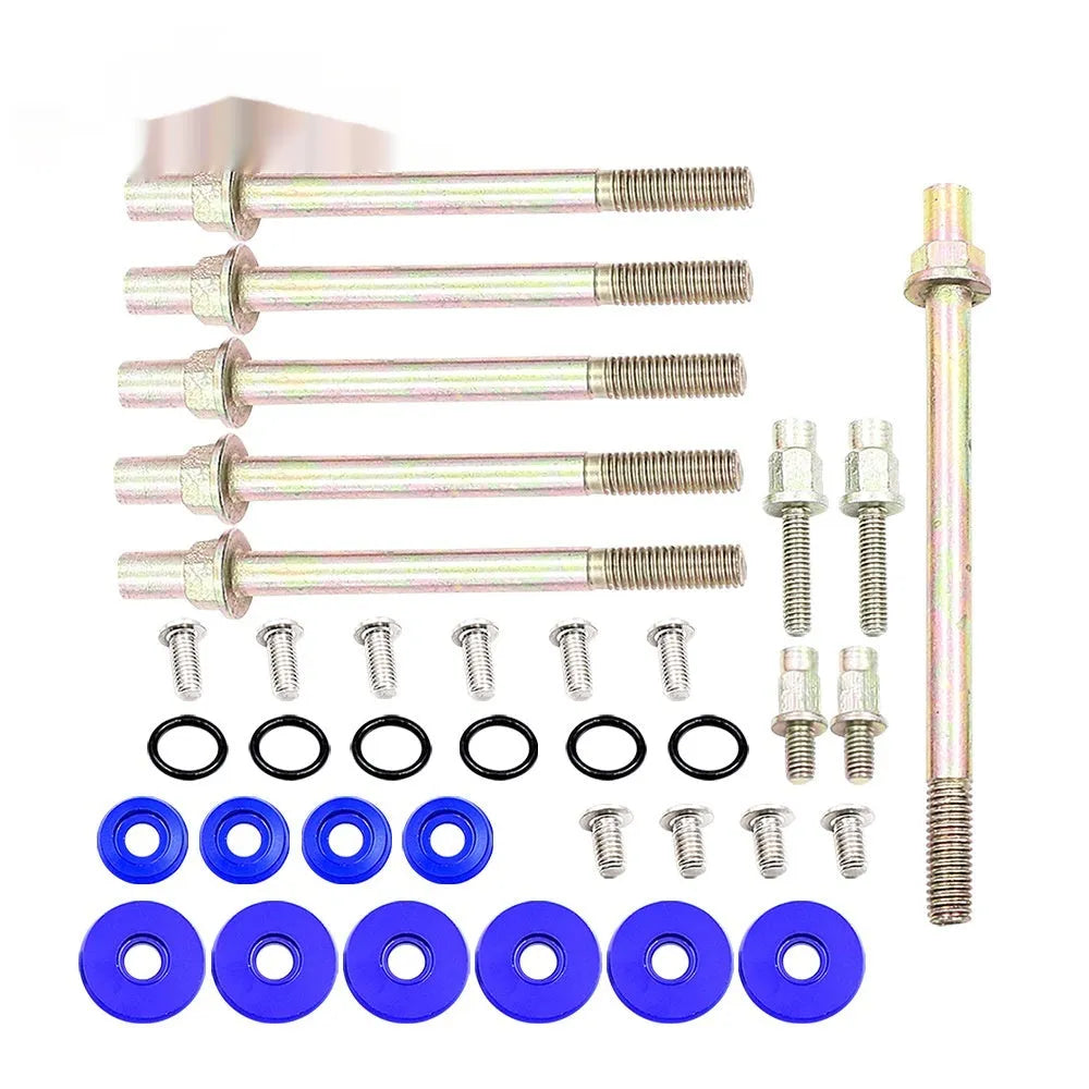 Aluminium alloy engine gasket kit for Honda Civic K Series in black, blue, red, silver colours.