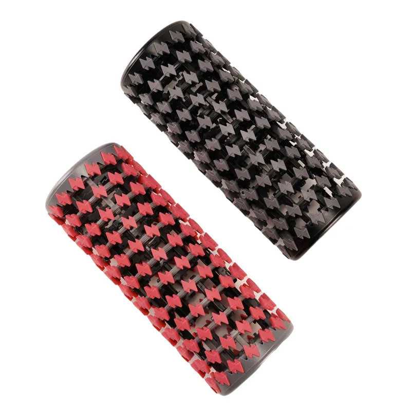 Adjustable telescopic foam roller extended for use in black colour option