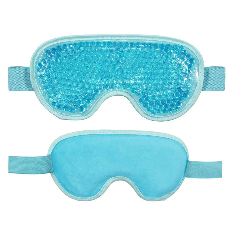 White portable rechargeable eye warm compress device with eye mask.